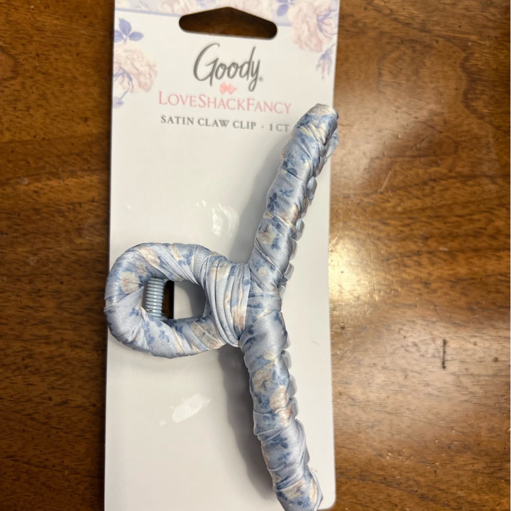 NWT Goody LSF Blue Satin Hair Clip